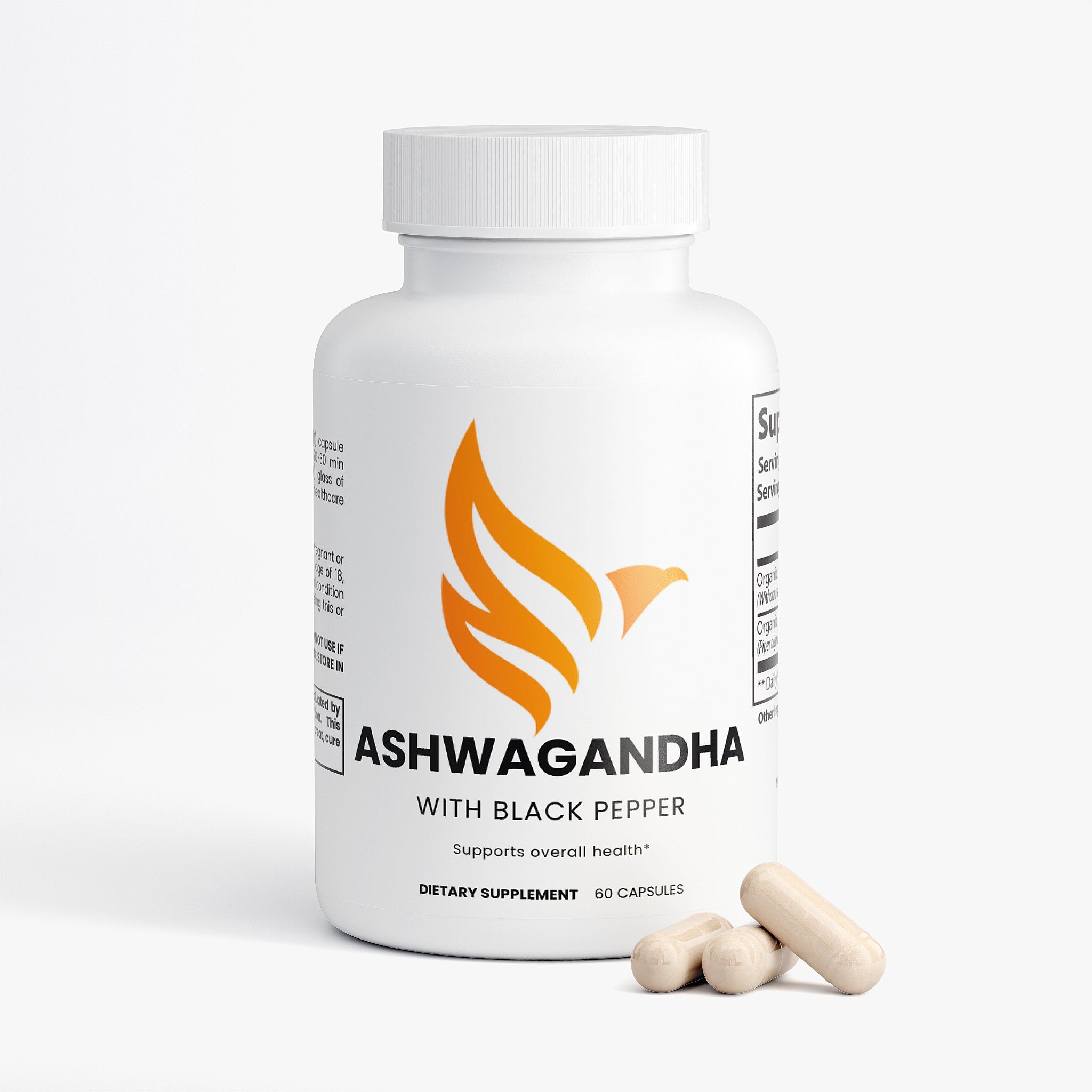 Organic Ashwagandha 60caps (30 days supply)